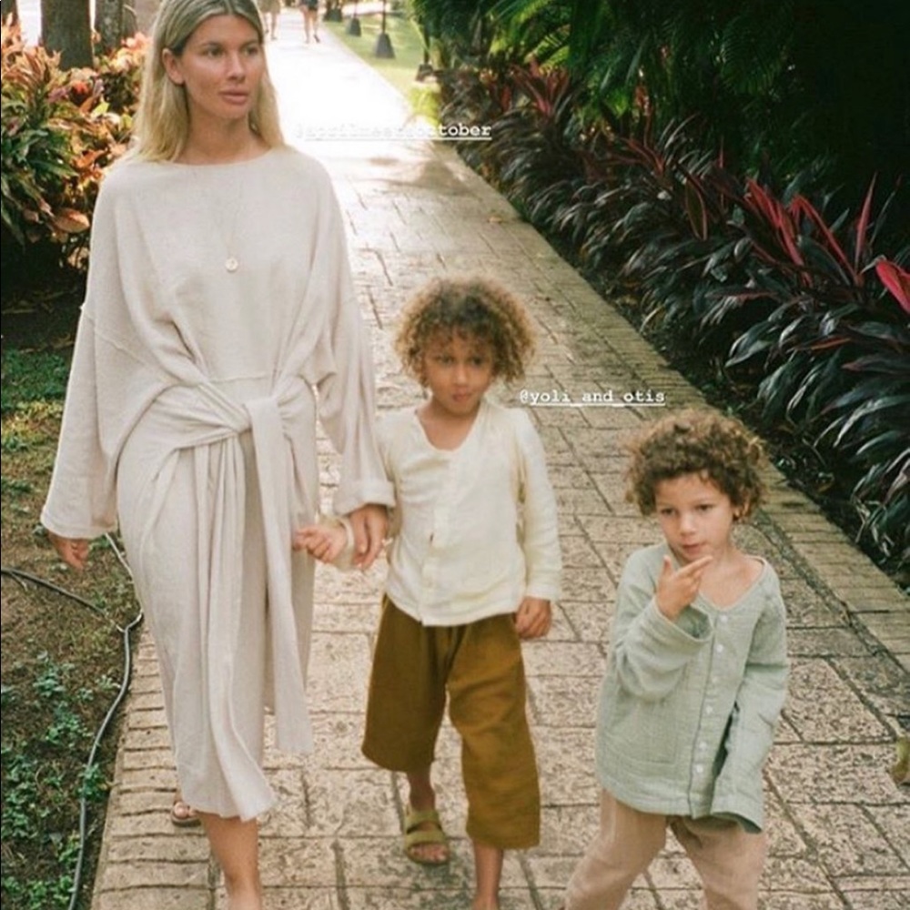 April Meets October April Dress in Oat. (Discontinued style/color). One Size.